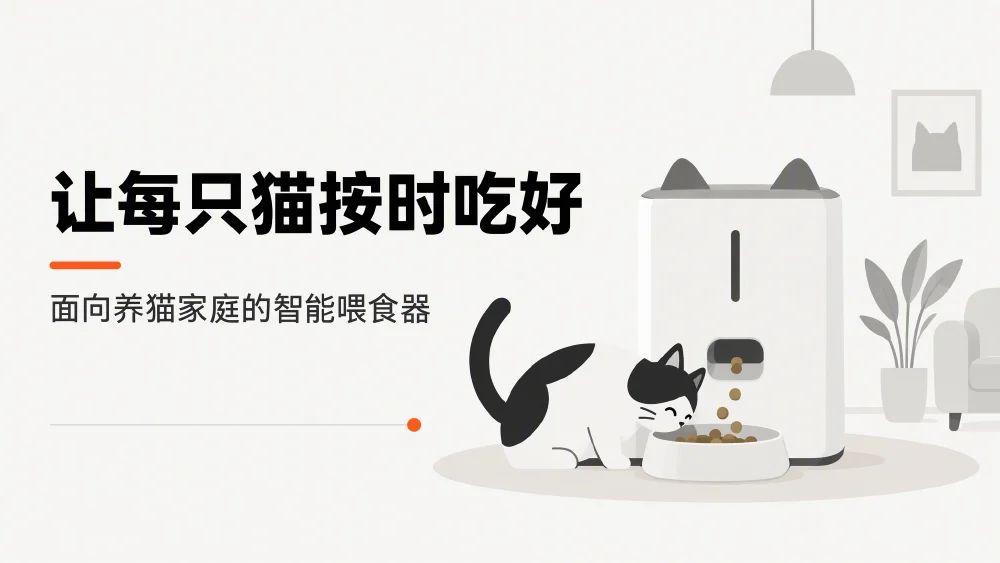 AI 生成的 PPT 示例：智能喂食器 · 天使轮融资路演（第 1 张）