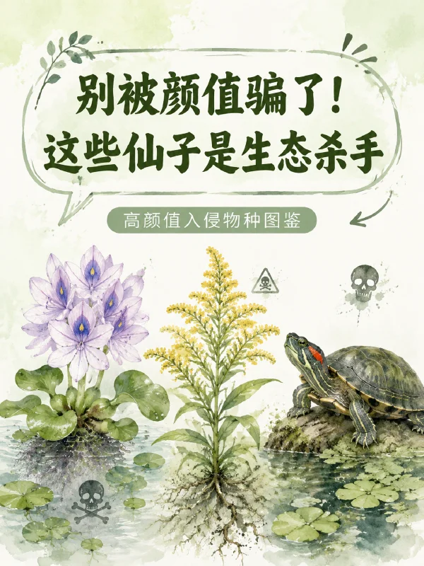 小红书笔记示例：别被颜值骗了！这些仙子是生态杀手（第 1 张）