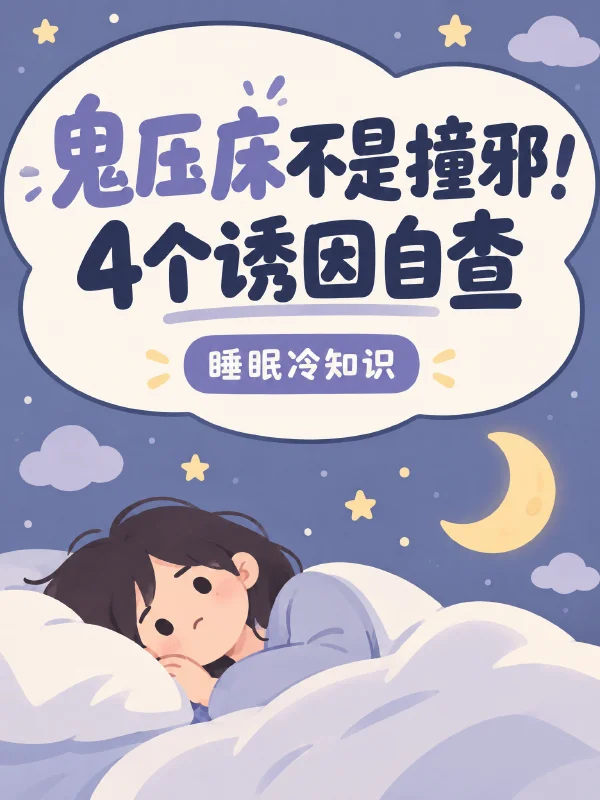 小红书笔记示例：鬼压床不是撞邪！4个诱因自查（第 1 张）